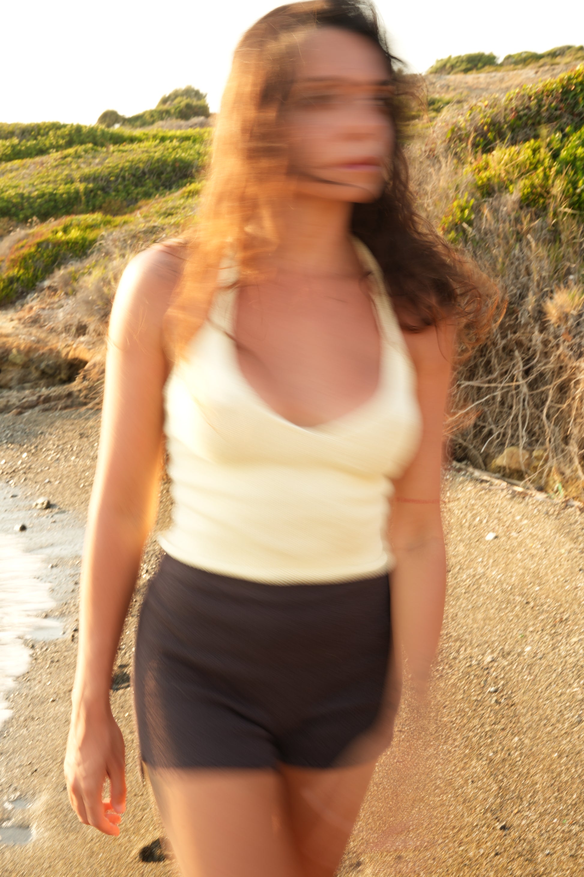 Butter Yellow Bamboo Halter Top